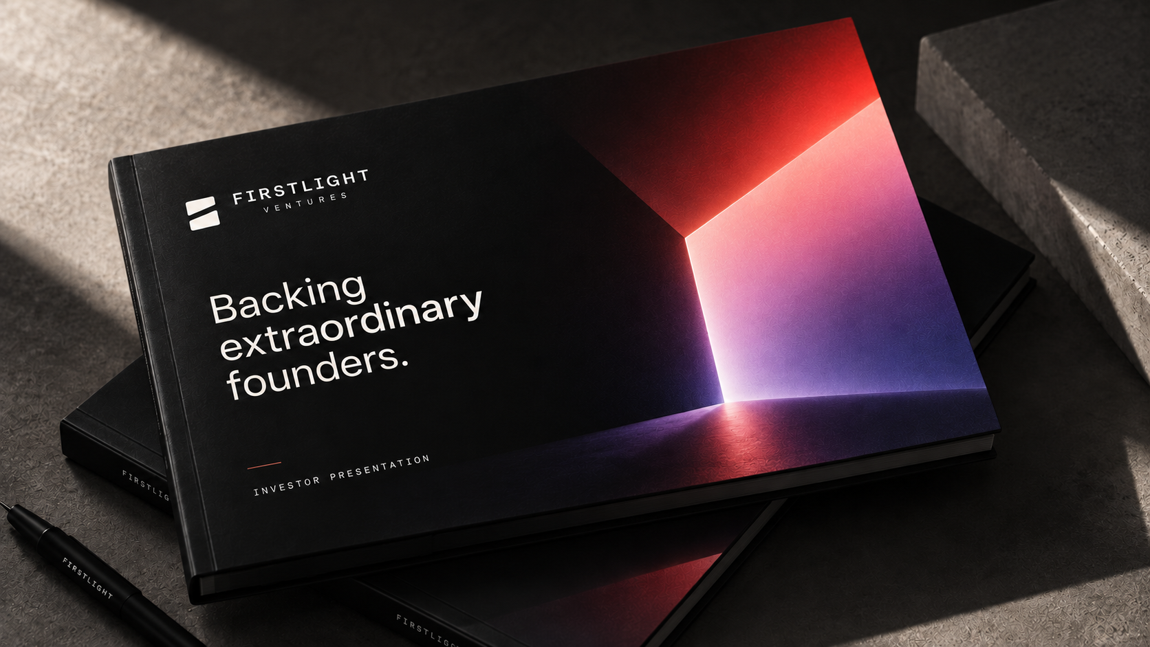 FIRSTLIGHT — Backing extraordinary founders — investor presentation